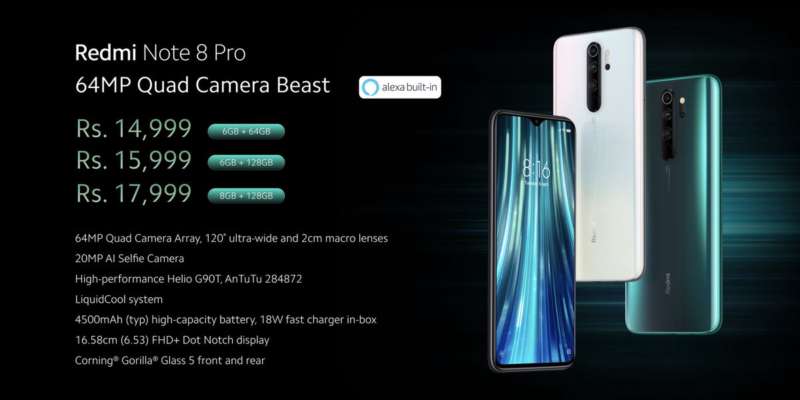 Image result for xiaomi launches redmi note 8 series mobiles in india