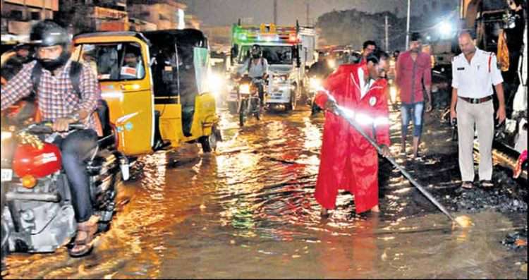 Image result for hyderabad rain yesterday night images